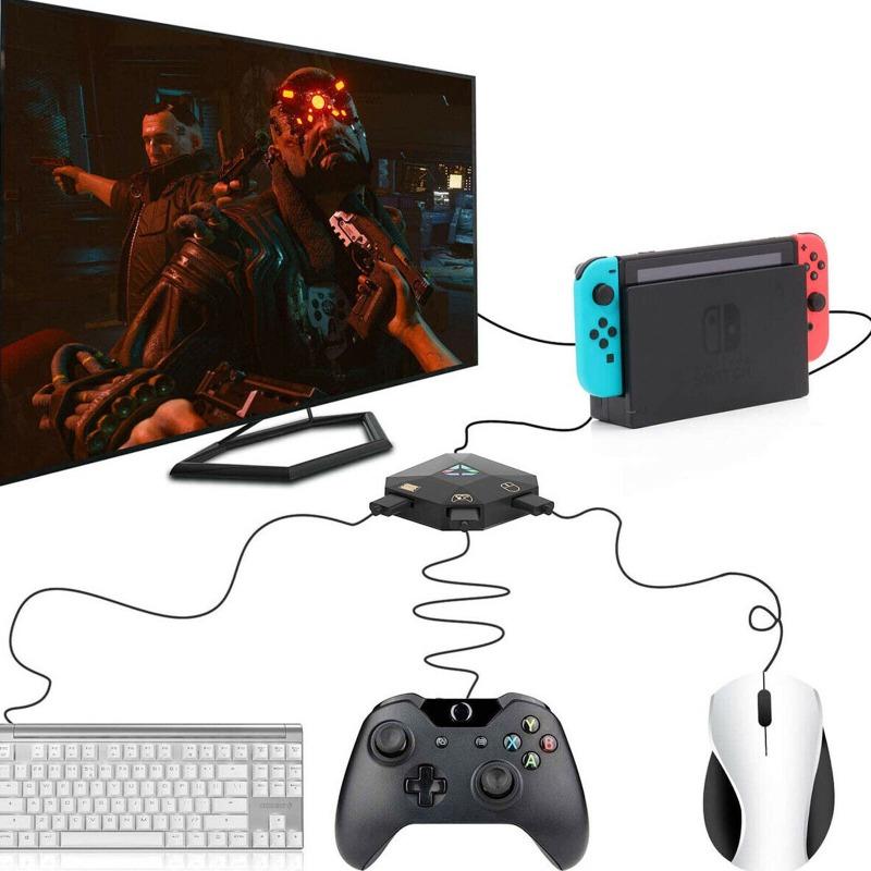 Tastatur- Und Mauskonverter-Adapter Für Xbox One, PS4, Switch, PS3-Gaming 3-Port