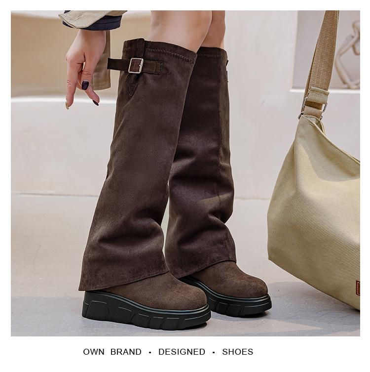 Двусторонние рукава, высокие ботинки, отстегивающиеся длинные ботинки: Трендовый дизайн с полуоткрытым носком для женской моды Осень/Зима 2025.