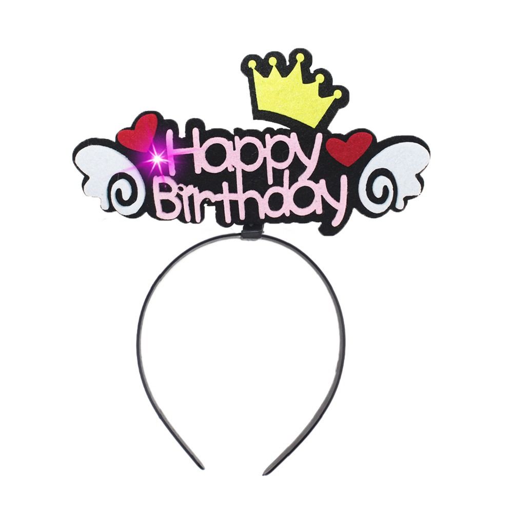 Уши кролика, звезды, буквы, светящиеся обручи для волос, корона, повязки на голову со светодиодной подсветкой, головной убор со светом на день рождения