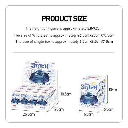 POP MART DISNEY Stitch Little Emotions Series [1 Piece] Pop Mart Gachapon Blind Box Figure Plastic Model Premium Toy PVC Soft Vinyl Original Character