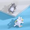 Blucome Прекрасные масляные танцующие белые броши с котом, ювелирные изделия из эмалированного сплава, свитер, шапки, аксессуары для женщин и девочек