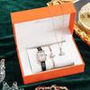 Dropshipping Ladies Luxury High Quality Wristwatch Bracelet Necklace 3 in 1 Valentine's Day Gift Set Women Quartz Watches Set