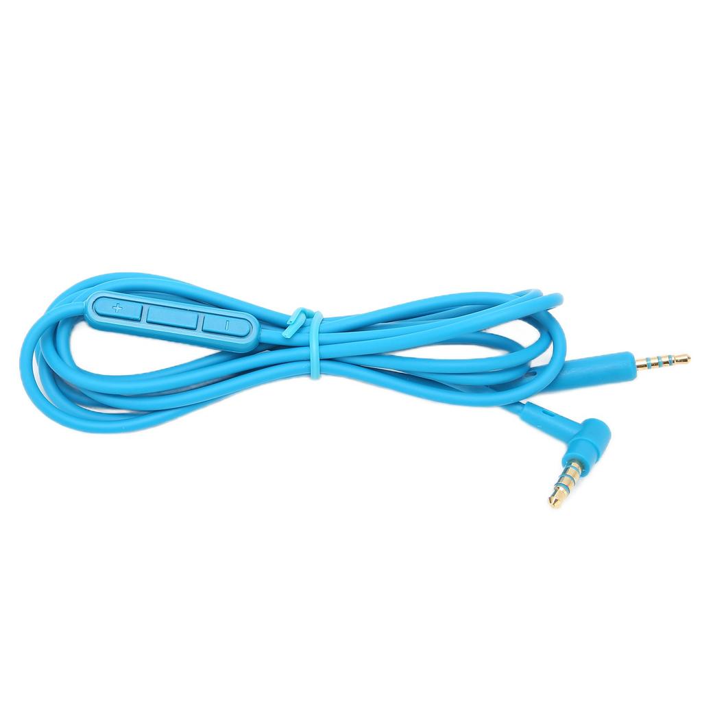 Replacement Audio Cable Headphone Cable with In Line Mic Volume Control for QC25 QC35 HeadphonesBlue