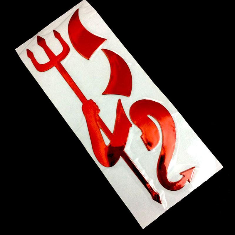 CHIZIYO Car Styling 3D Funny Car Stickers Little Devil Angel Sticker on Car Auto Decals Car-Styling Silver Gold