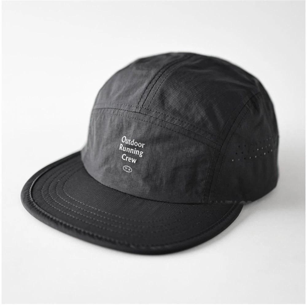 Embroidered Letter 5 Panel Baseball Cap Contrast Color Sun Hat Casual Sports Cap Unisex