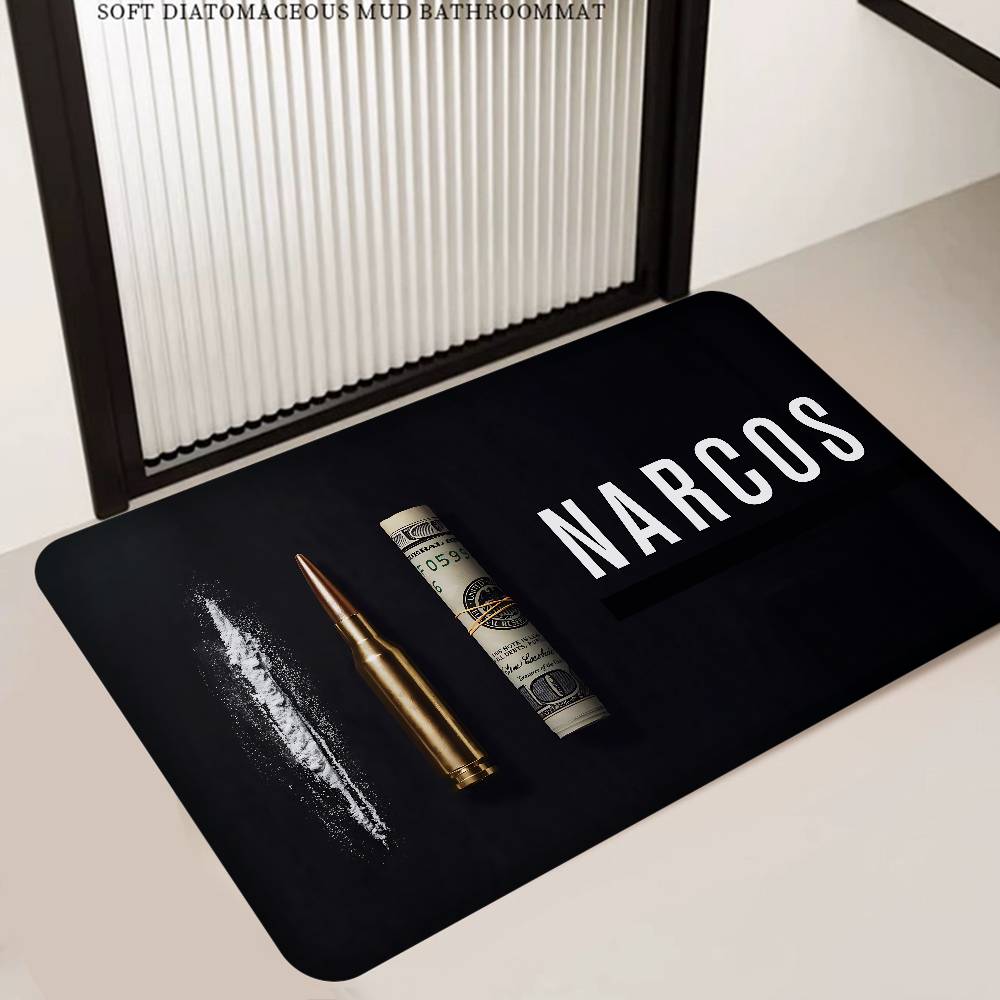 Narcos TV Series Pablo Escobar Floor Mat Rectangle Anti-slip Home Soft Badmat Front Door Indoor Outdoor Mat el Decor Mat