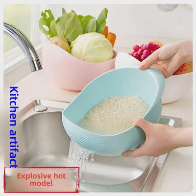 Многофункциональная кухонная раковина: Рисомоечная машина, корзина для овощей и фруктов с дренажным экраном