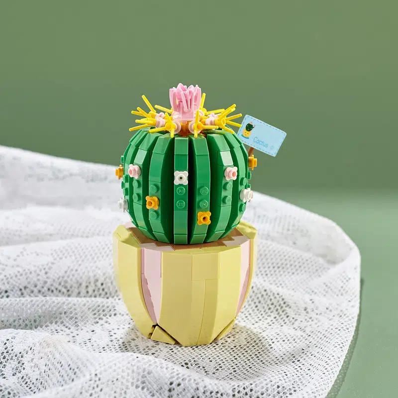 Мини-блоки, букет роз, цветы, строительные блоки, предметы интерьера, кирпичи, сборка игрушек «сделай сам» для девочек