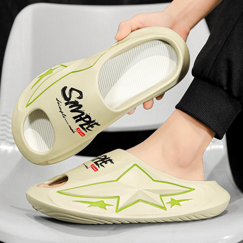 Модные новые распродажи удобные мужские тапочки Eva сандалии с толстой подошвой для мужчин летние пляжные индивидуальные новые стильные нескользящие мужские туфли