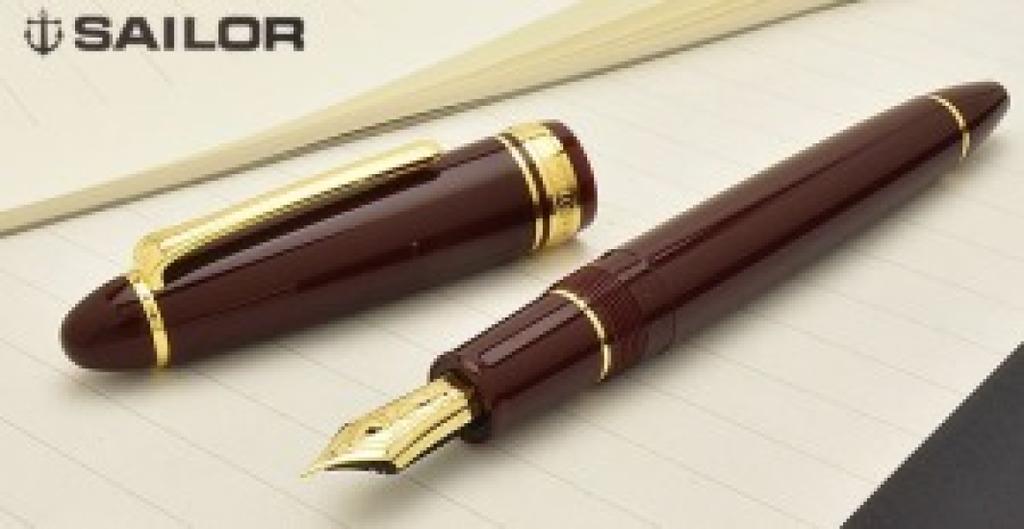 Sailor Profit 1911 Standard 21K Fountain Pen Maroon Medium Nib 11-1521-432 with Converter