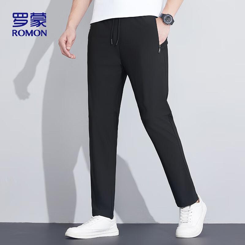 ROMON Men's Ice Silk Casual Long Pants KZ0206