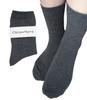 Chica Hurra Charcoal Gray Socks for Sizes Solid Set of Crew Dark Charcoal Cute Sizes Sizes Stretchy Women, 23-25cm, Color, 2, Length, Cute, Everyday,