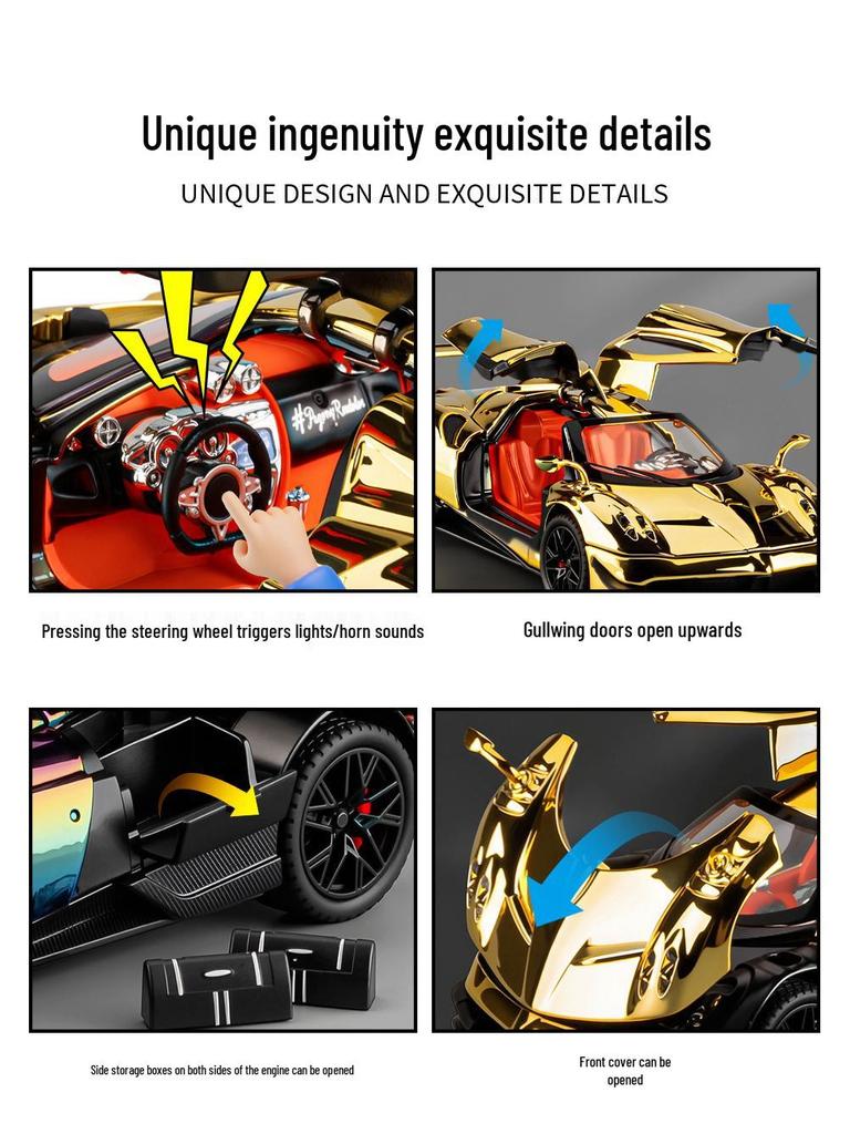 Pagani Huayra BC 1:24 Alloy Electroplated Model Car