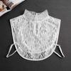 Blouse Tops Layered Ruffle Lace False Collar Sweater Shirt Decorative Fake Collar Detachable Stand Collar Clothes Accessories
