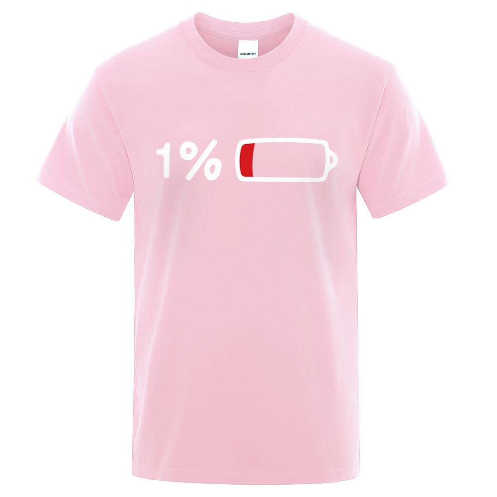 Remaining 1 of Electricity Funprinted Mens Tshirt Stylish and Loosefitting Breathable for Streetwear Shortsleeved Shirt