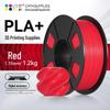 CMYKSUPPLIES PLA+ Филамент для 3D-принтера, 1,75 мм, CN-разъем (адаптер в комплекте)