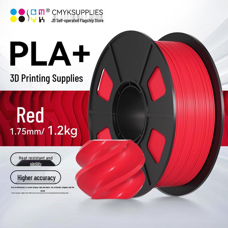 CMYKSUPPLIES PLA+ Филамент для 3D-принтера, 1,75 мм, CN-разъем (адаптер в комплекте)