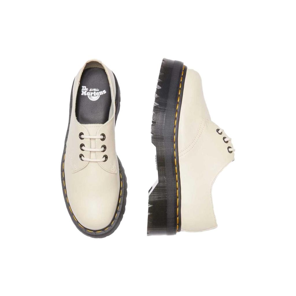 Доктор. Ботинки Dr. Martens 1461 II Pisa на кожаной платформе 'Parchment Beige' 30612292