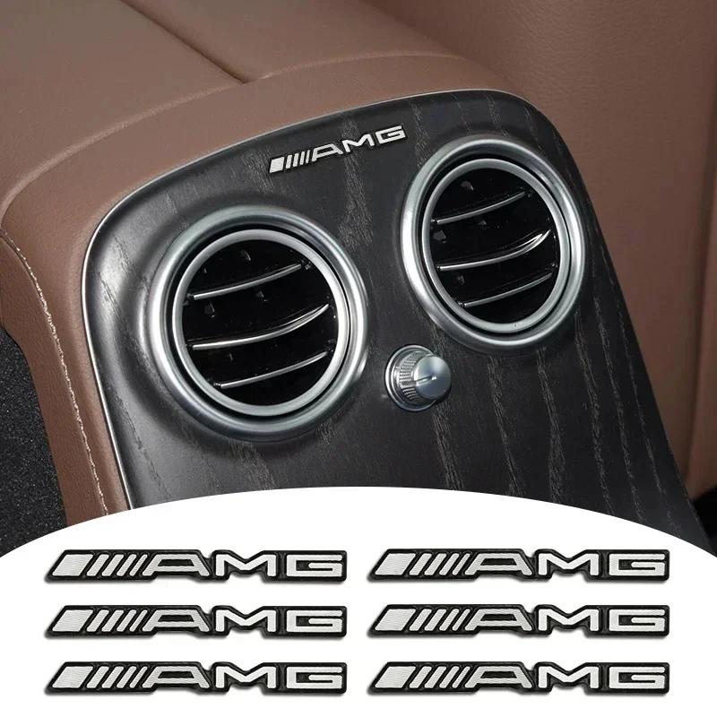 Metal Car Audio Styling Sticker Decoration Auto Emblem Decals For Mercedes Benz Amg W205 W211 W204 W212 W176 W221 W169 W177