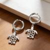 Серьги-кольца женские Lemegeton с изображением черепахи из нержавеющей стали, золотистого цвета. Подарки маме, девушке. Новый тренд 2026 для женщин