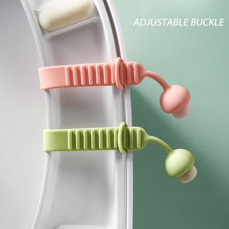 Toilet Opener Silica Gel Lid Lifter Portable Lavatory Lid Handle Bathroom Closestool Seat Anti-dirty Uncover Artifact