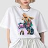 Lola Indigo Футболка The Little Girl С принтом Унисекс Женская 100% Хлопок Круглый вырез Короткий рукав Одежда Y2k