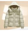 Women's Short Warm Hooded Cotton-Padded Jacket - Winter 2025 Korean Style, Thick and Loose Fit