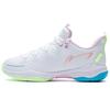 Li Ning Halberd 3 III LITE Текстиль, Синтетическая кожа Удобные Низкие Бадминтонные кроссовки Унисекс Белый Розовый AYZS016-3