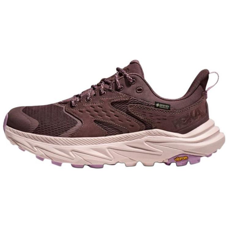 HOKA One One Anacapa 2 Low Gore-Tex Comfortable Slip-Resistant Durable Low-Top Hiking Shoes Women Hiking Shoes Brown 1142830F-SYQ