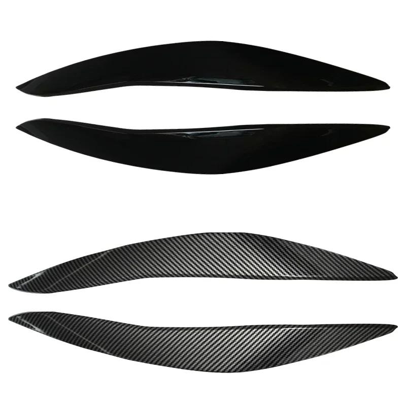Headlamp Eyebrow Cover For BMW 5 Series F10 F11 2011-2014 Carbon Fiber Headlight Eyebrow Eyelid Cover Trim