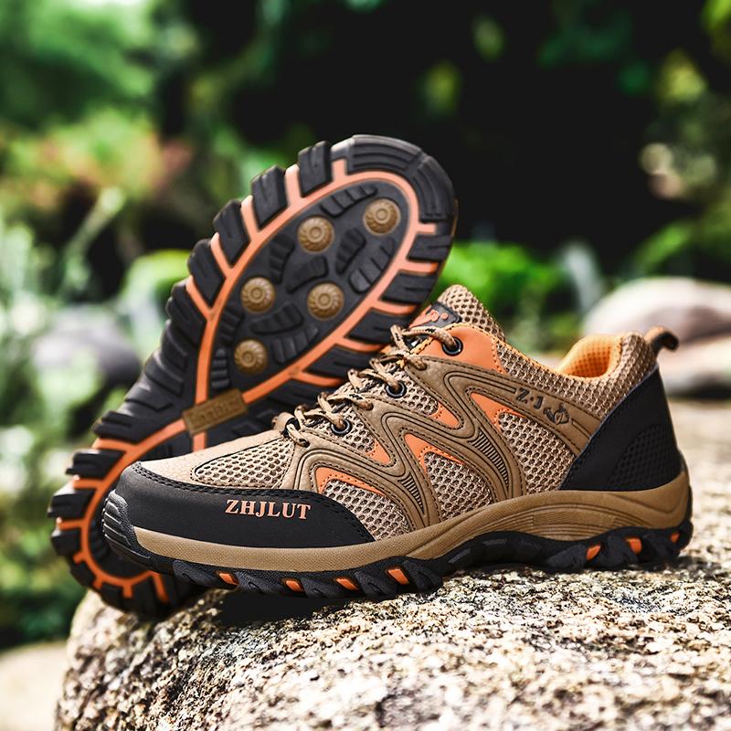 Уличная обувь для бездорожья. Уличная туристическая обувь. Дышащая мужская обувь. Нескользящая износостойкая подошва. Удобная внутренняя дышащая верхняя часть.