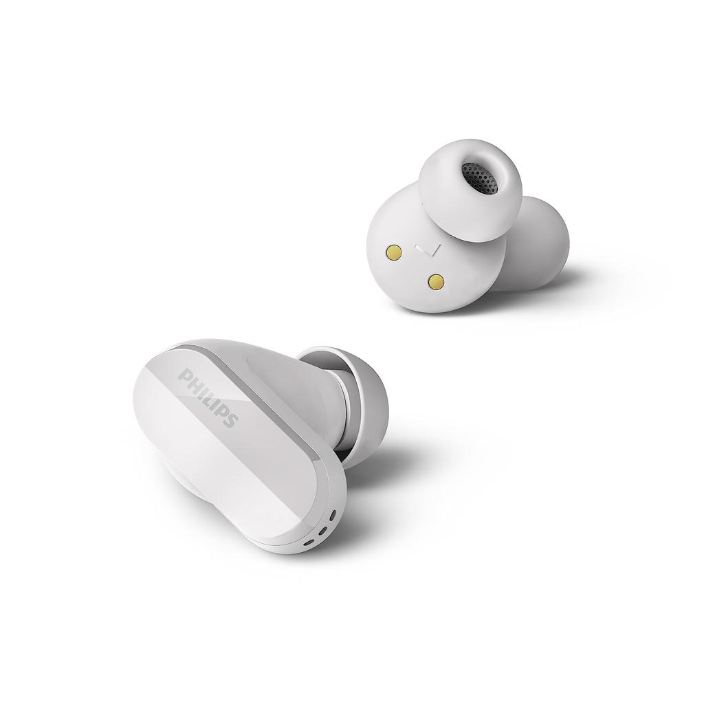 Philips TAT3508 Wireless Earbuds with Hybrid Active Noise Cancellation, Energy-Saving LC3 Codec, Ambient Sound Capture, AI Noise-Canceling