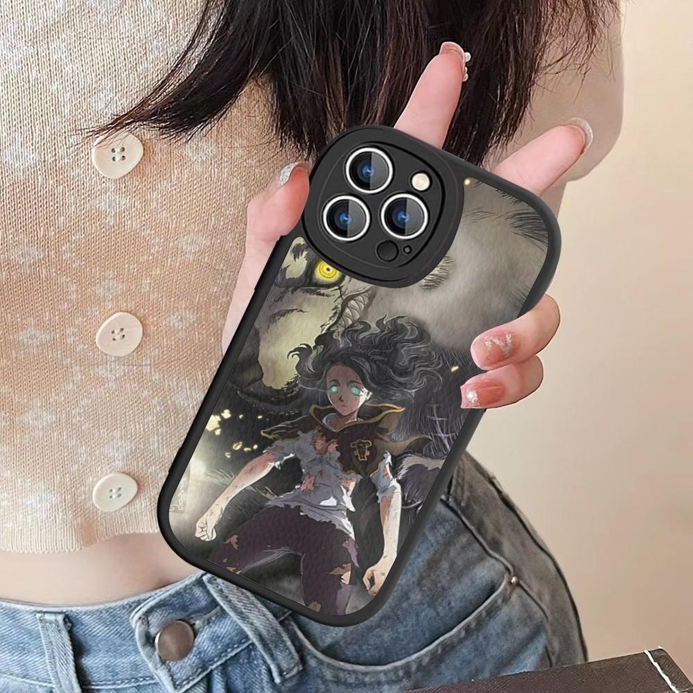 Чехол для телефона Black Clover из твердой кожи для iPhone 16 15 14 13 12 Mini 11 14 Pro Max Xs X Xr 7 8 Plus Fundas