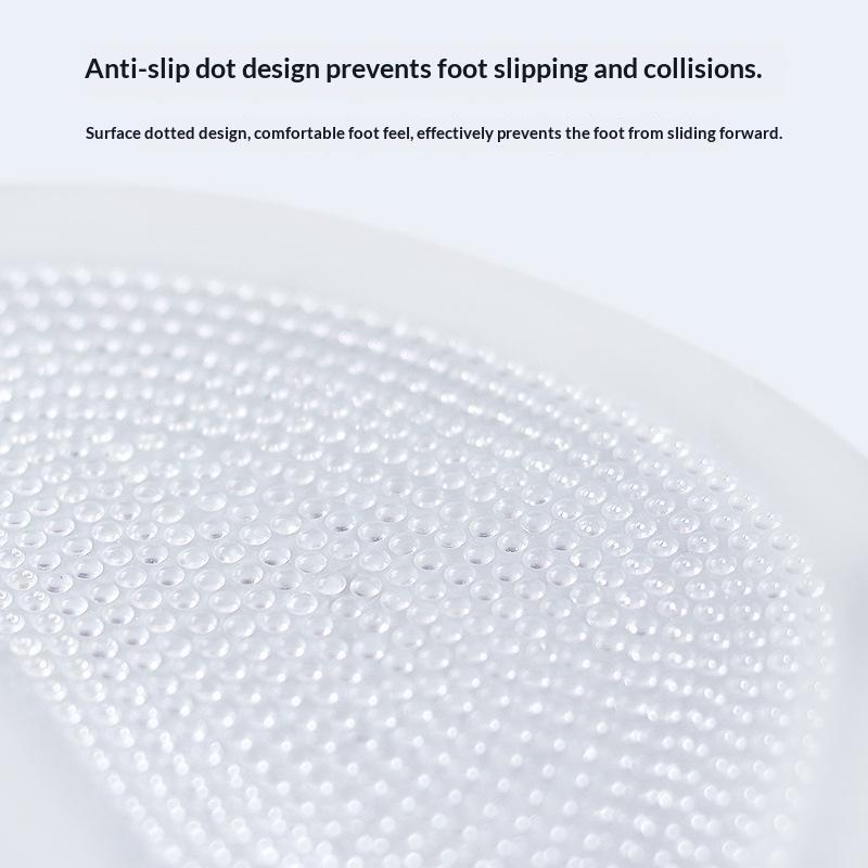 1 Pair Soft Forefoot Orthopedic Insoles Pressure Resistant Silicone Gel Cushion Relieve Foot Pain for Long Flight Travel