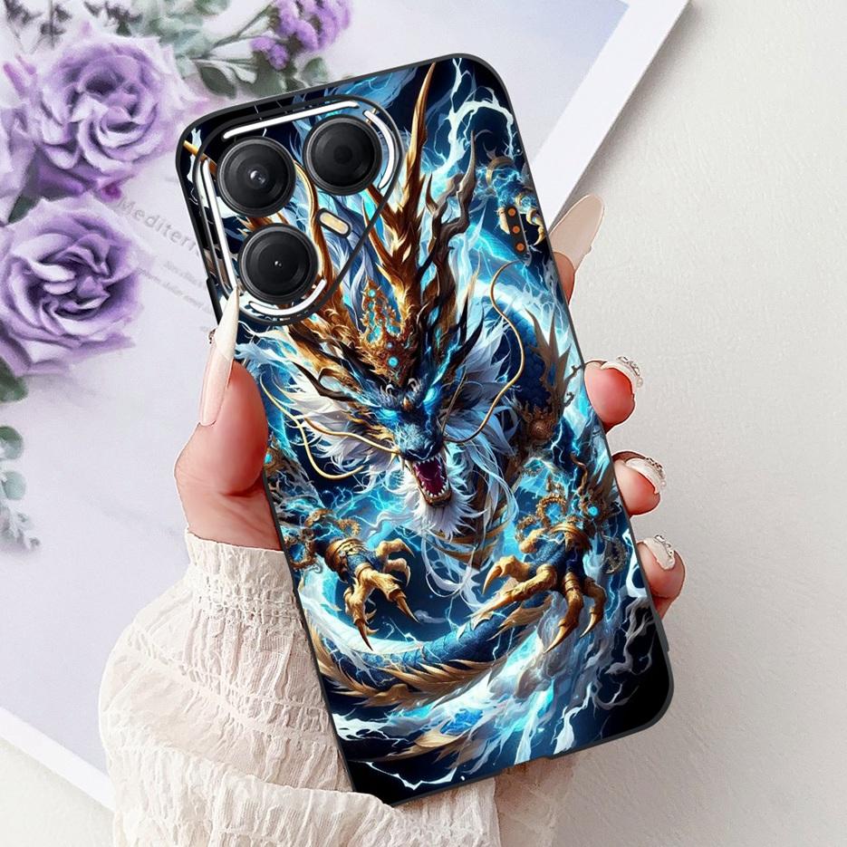 Для Tecno Pova 7 Pro 5G Чехол LJ8 Роскошный Модный Расписной Чехол Мягкий Силиконовый Чехол для Телефона Для Tecno Pova 7 Ultra Pova7 5G LJ7 Чехол
