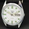 SEIKO 5 AUTOMATIC VINTAGE REFURBISHED JAPAN MENS WHITE DIAL WATCH a444205-1