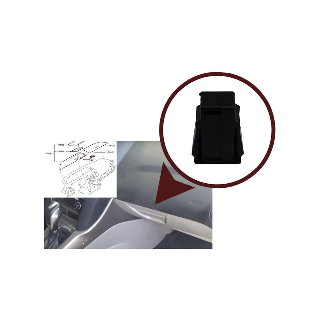 ESC Auto Parts EDP869 Glove Box Lock Clips 8M51T044K90AA, 1545547 for Ford Focus MK2 Fast Shipment Ship From Turkey