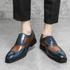 Италия Высококачественные модные туфли-оксфорды с острым носком, мужские туфли на шнуровке, роскошные мокасины в остром стиле, повседневные роскошные кожаные туфли