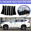 6 шт. Для Mitsubishi Pajero Sport 2016- 2017 Накладки на оконные стойки Центральная пленка Стойки B C Наклейка Автоаксессуары
