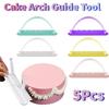 5Pcs Reusable Curved Flower Arranging Aid Flexible Cake Arch Guide Tool  Household