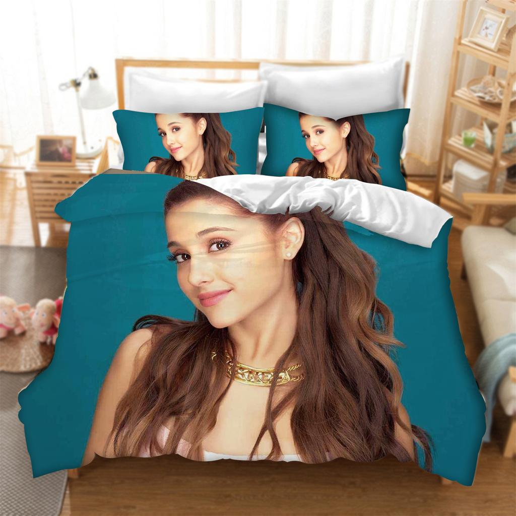 Pop Singer Ariana‑Grande 3D Printed Bedding Set Duvet Cover Pillowcase Bedroom Home Decor