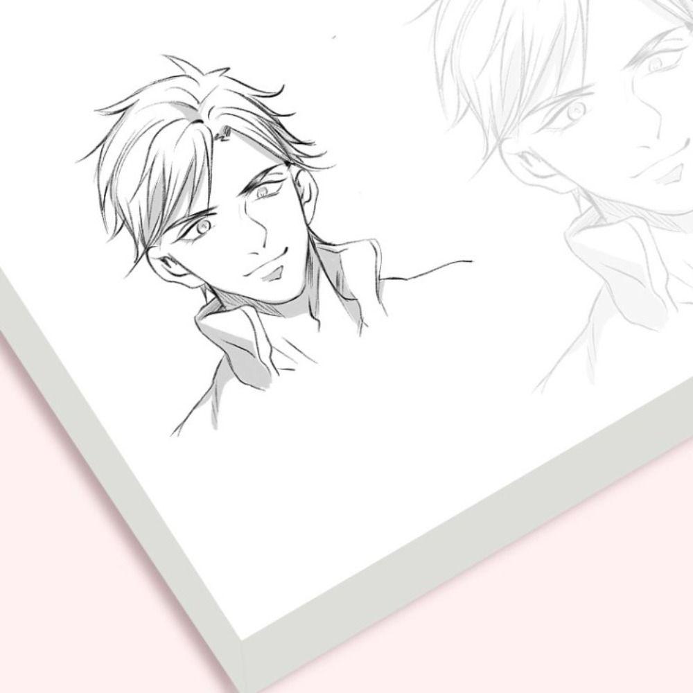 Girl Boy Line Draft Tracing Book Novice Comics Hand Drawn Book Anime Sketch Tutorial Book Student