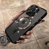 Роскошный прозрачный чехол Magsafe для беспроводной зарядки iPhone 15 14 13 12 11 16 Pro Max Plus X Xs Max XR Магнитный силиконовый чехол