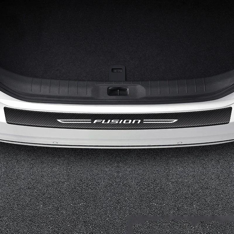 Для Ford FUSION Логотип Защитная накладка на порог двери автомобиля Защита от царапин Водонепроницаемая защитная пленка Наклейки Аксессуары для интерьера автомобиля