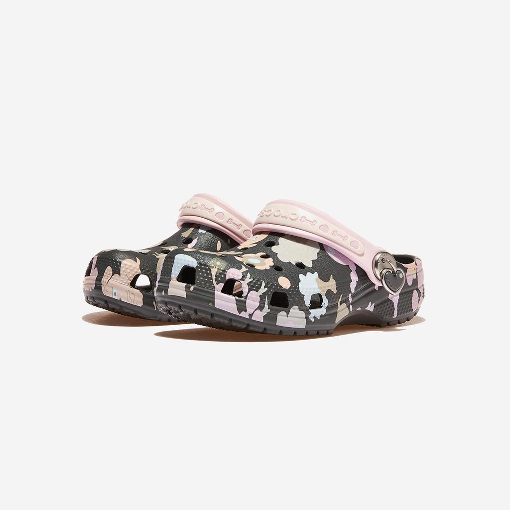 Crocs Классические кроксы для малышей с рисунком животных [CRS214068-CARBON]