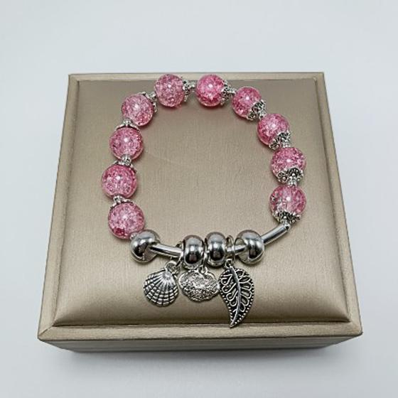 Стеклянные бусины цветочный браслет ювелирные изделия аксессуары для девушек женщин