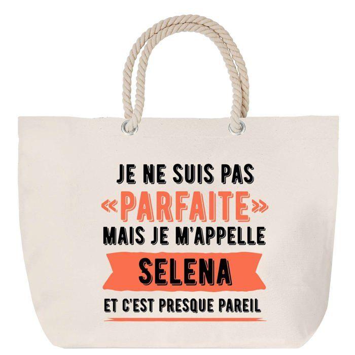 Sac de plage - PLANETEE - Selena - anse corde - grand format - personnalisable