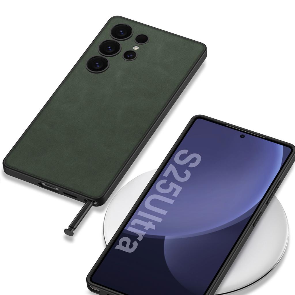 Чехол для мобильного телефона Samsung S25Ultra S25plus Матовый Однотонный Кожаный Персонализированный Простой Ультратонкий Защитный Чехол для Мужчин и Женщин