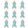 10pcs Alloy Ribbon Charms Breast Cancer Awareness Pendants Enamel Charms For Jewelry Making DIY Necklace Bracelet Accessories