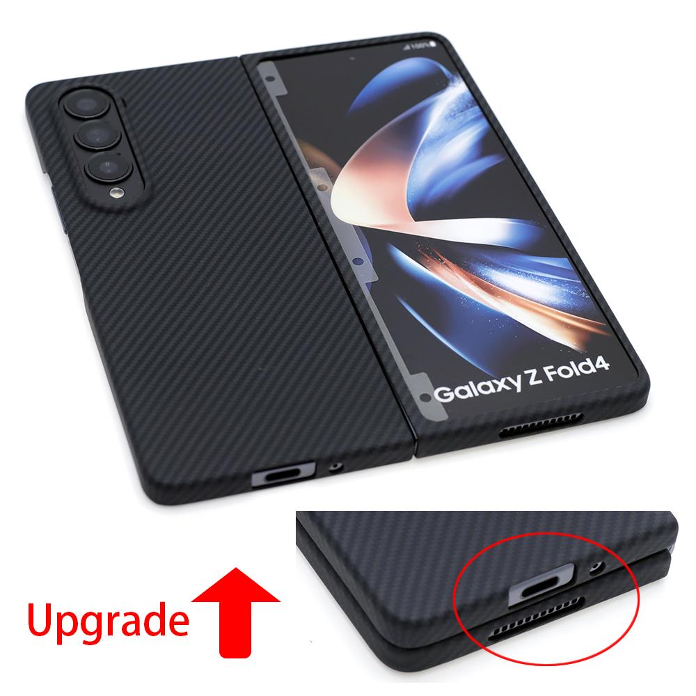 YTF-carbon Настоящая углеродная fiber Чехол Z Fold5 Для Samsung Galaxy Z Fold4 чехол Арамидная fiber Тонкий дизайн Z Fold3 Противоударный Чехол для телефона